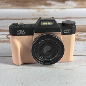 VJIANGER 4K Vlogging Camera for YouTube 56MP Pink